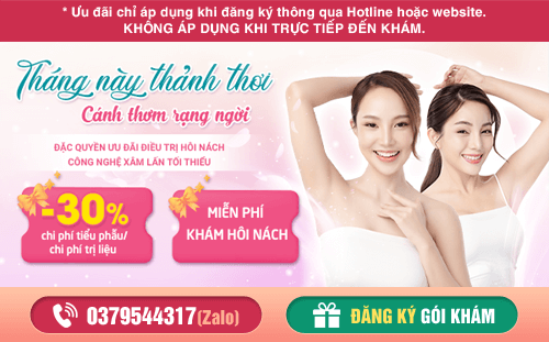 Đăng ký gói khám ưu đãi khám và điều trị hôi nách